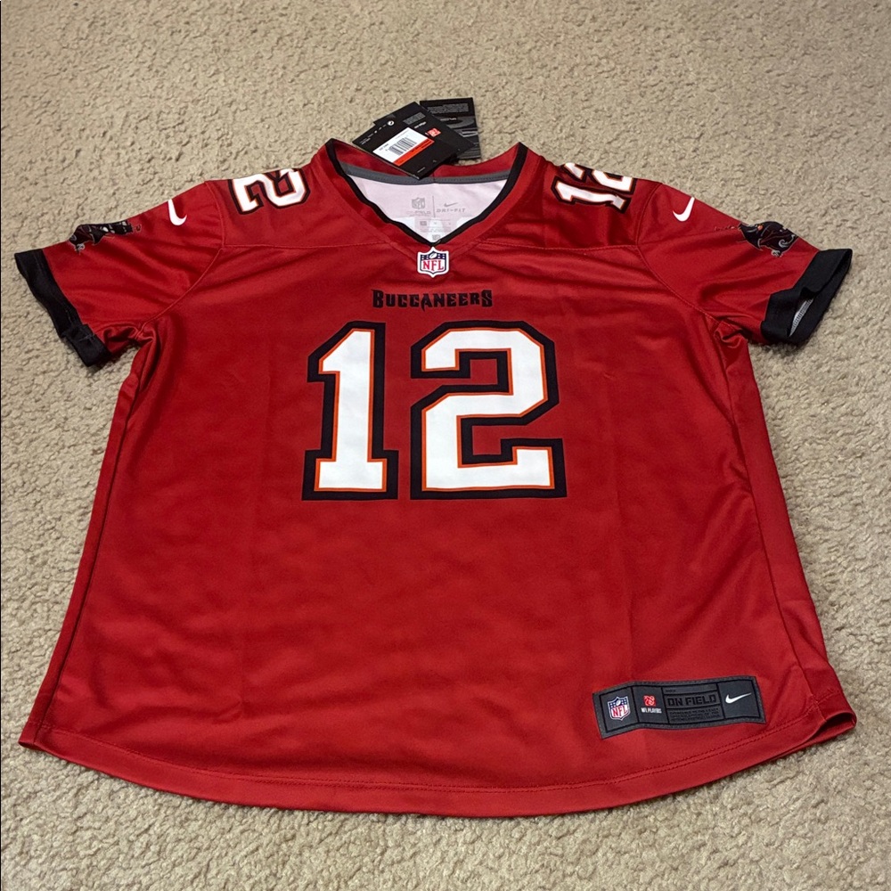 NEW Nike Tom Brady Number 12 Buccaneers Women's Jersey Large